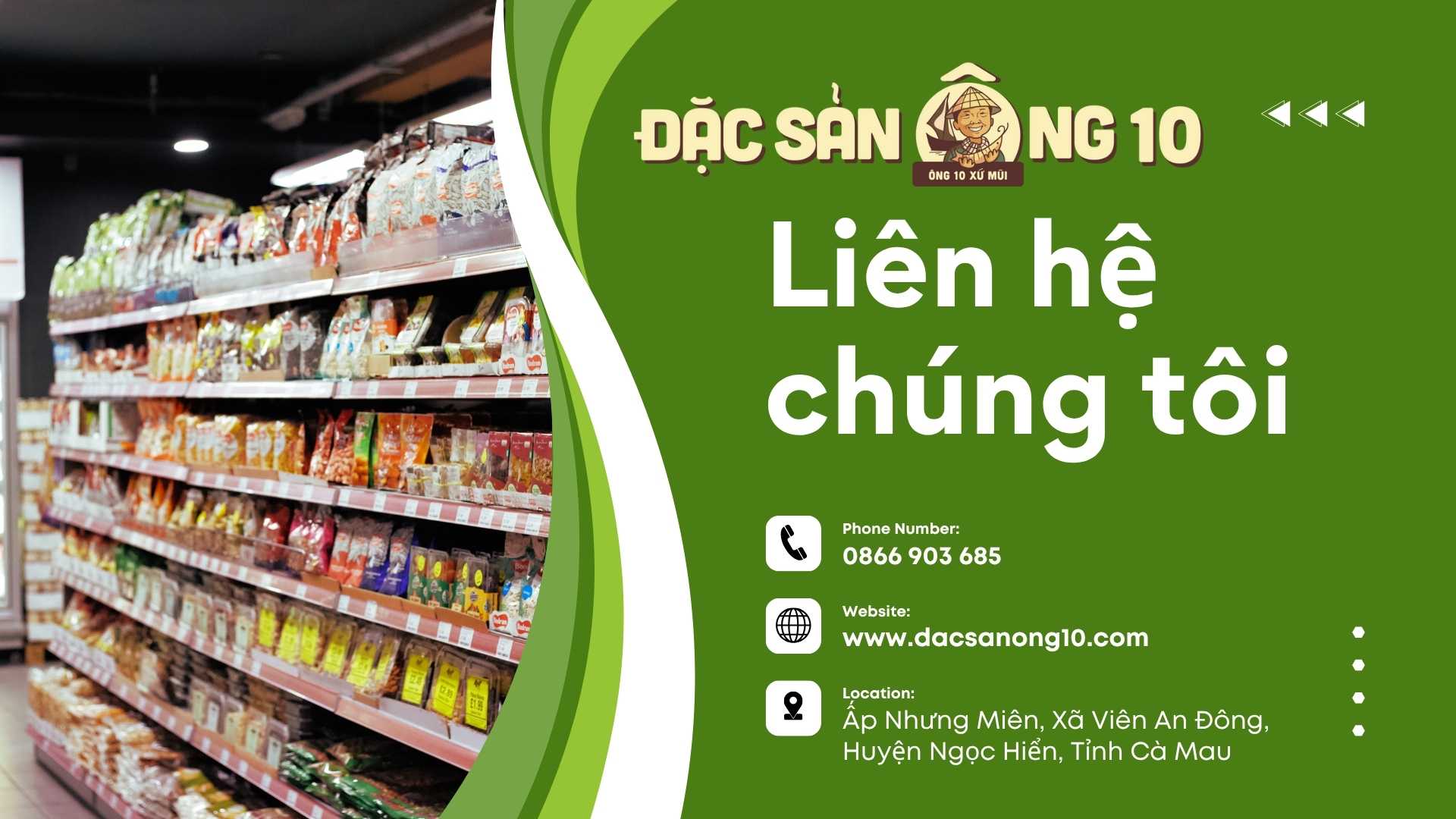 Liên hệ 2 Cửa hàng bán bánh phồng tôm Cà Mau tại TP.HCM