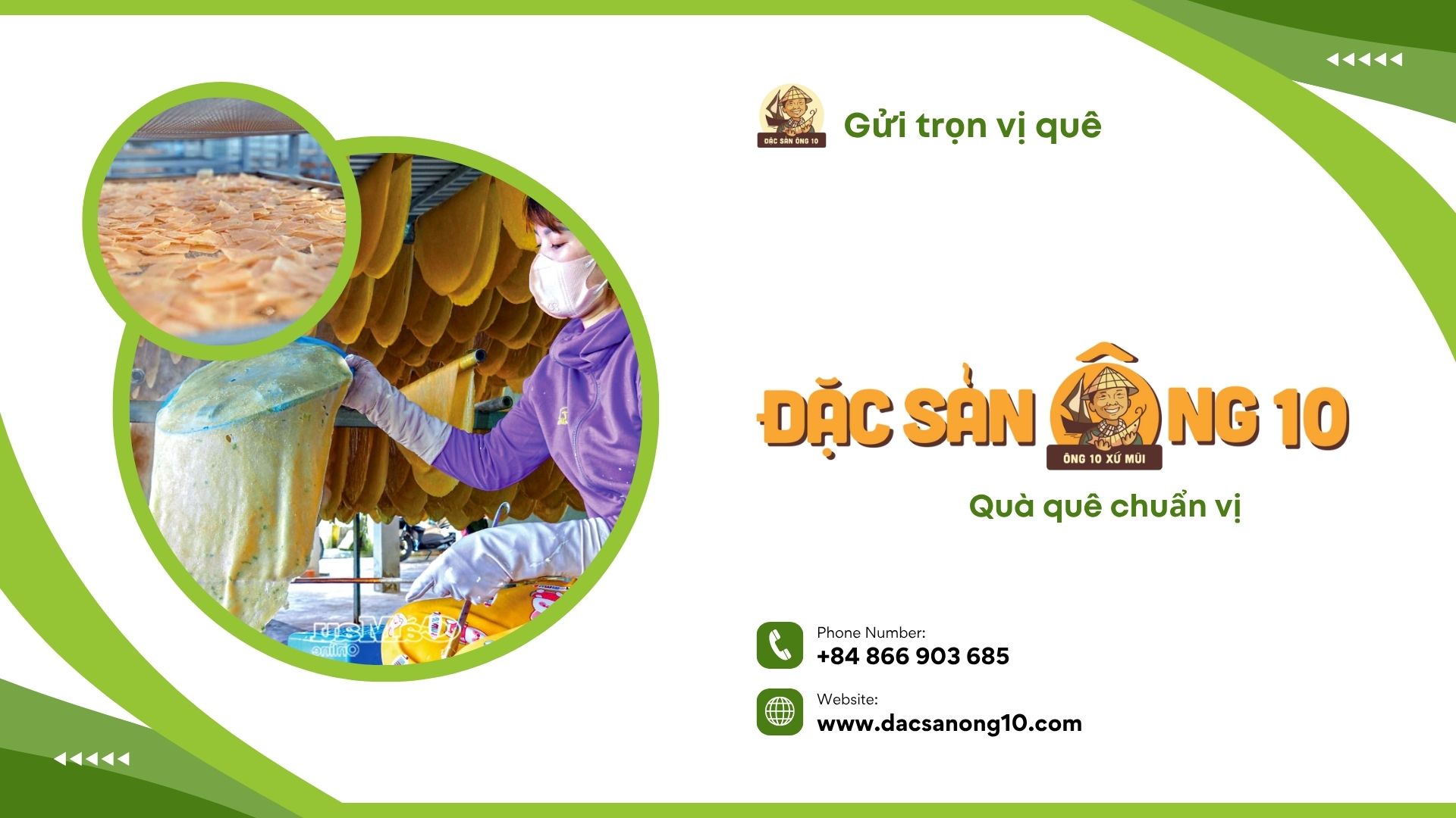 Giới thiệu đặc sản Ông 10 Xứ Mũi – hình ảnh thương hiệu đặc sản miền Tây Nam Bộ