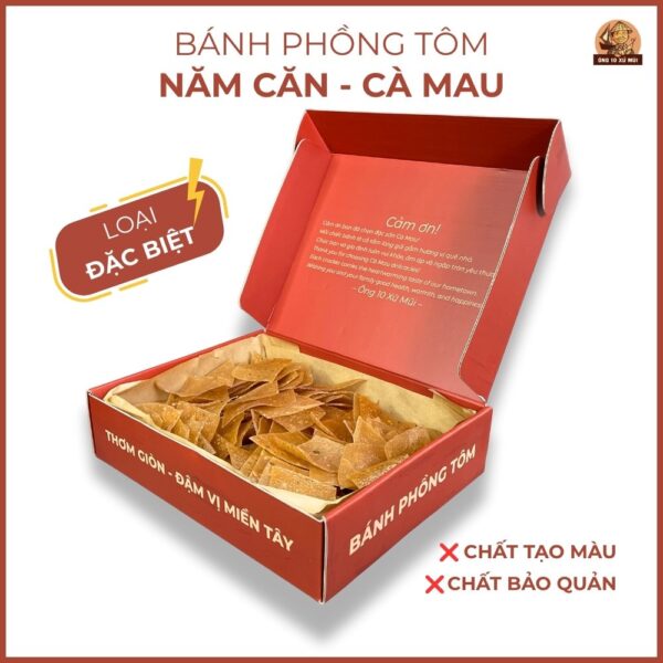 Bánh phồng tôm Cà Mau đặc sản miền Tây giòn ngon
