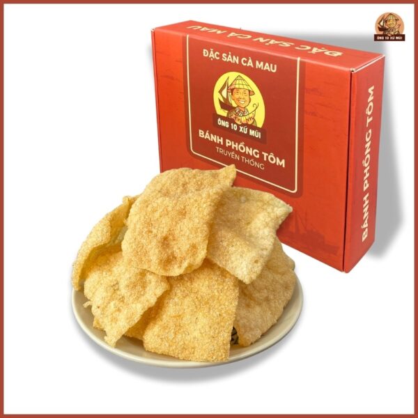 Bánh phồng tôm Cà Mau chiên giòn tan hấp dẫn