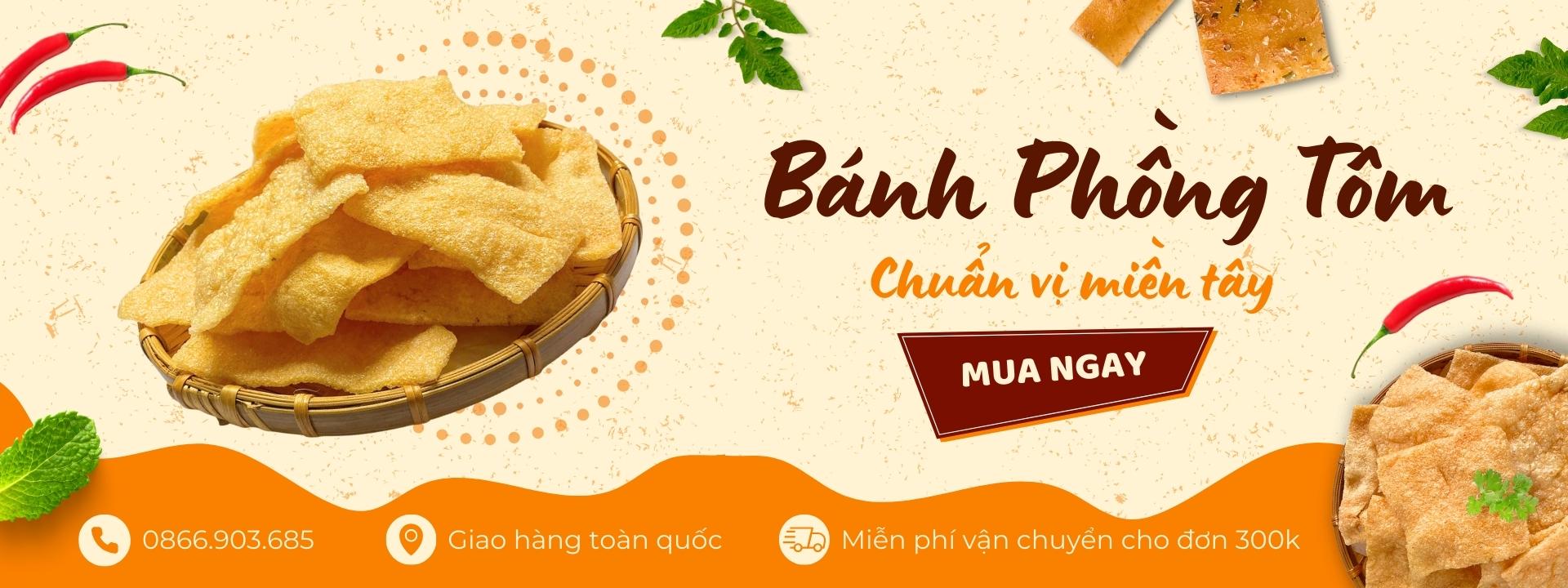 Bánh phồng tôm Cà Mau Ông 10 Xứ Mũi chính gốc