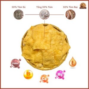 Bánh phồng tôm Năm Căn chiên giòn vàng