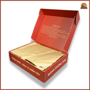 Hộp bánh phồng tôm đặc biệt làm quà biếu sang trọng